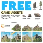 Free-hill-rock-mountain-terrain-game-assets-for-Unity
